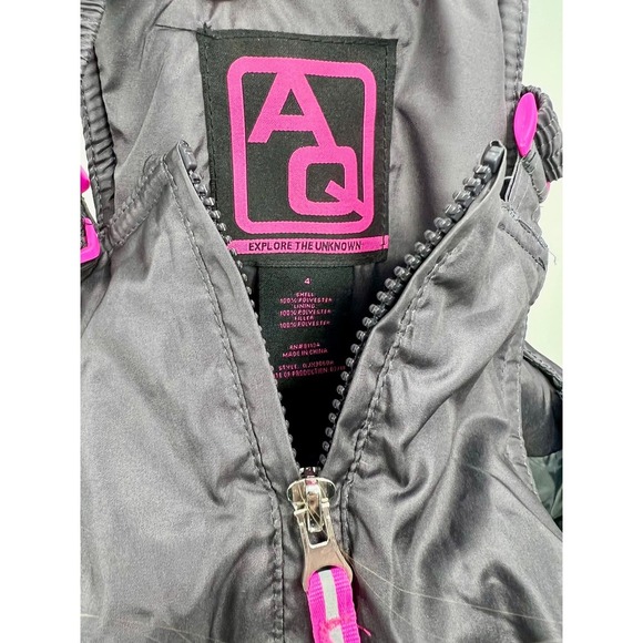 Arctic Quest Girl's Heather Jet Puffer Jacket and Bib Snowsuit Set Size 4 - Picture 3 of 6